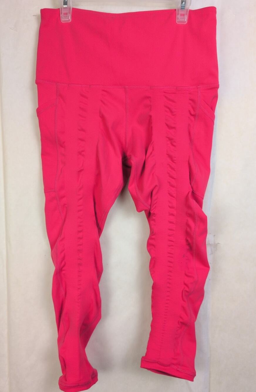 Sweetflexx pink resistance band legging Size 8 Workout Gym Sculpting Slimming